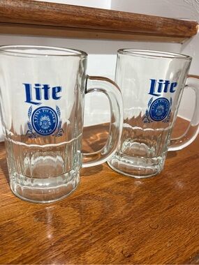 Miller Lite 12oz Beer Glasses - Set of 2